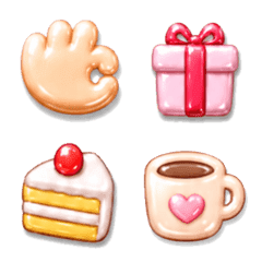 Puffy and simple and colorful