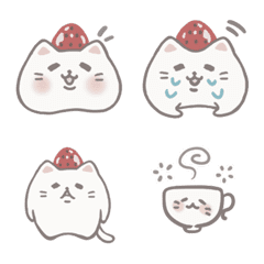 Strawberry Mochi Cat Critter