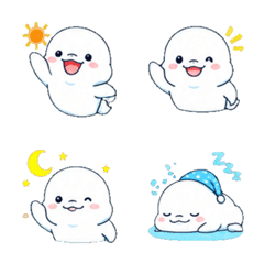 Beluga whale Daily Emoji