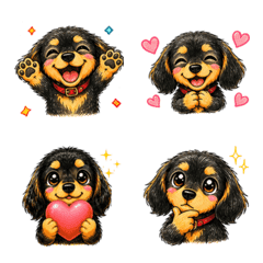 Everyday Dachshund Cozy Emojis 2