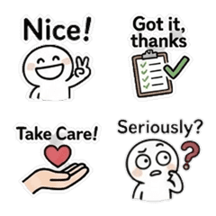 40 Cute Daily Chat Emoji in English