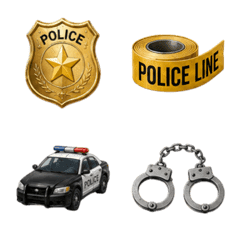 警察（40個表情符號） 3D
