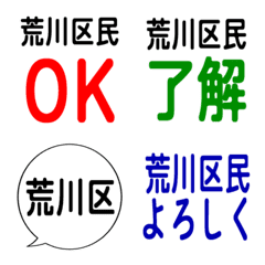 我是荒川區的居民。