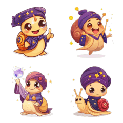 Quirky Fortune Snail Emoji