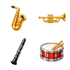 Puffy 3D Band Instrument Emoji