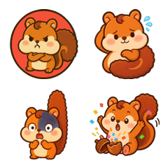 Chestnut Tail Squirrel Emoji