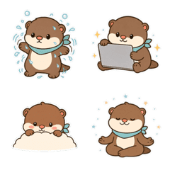 Riverside Otter Daily Emoji
