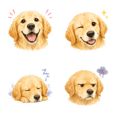 Golden Retriever Friends A