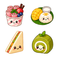 Emoji dessert bakery cute