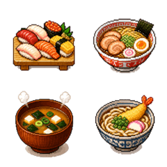 Mogu Mogu Days - Pixel Food Emoji
