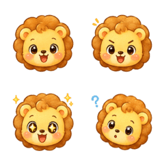 Pote Fluffy Mane Lion Daily Emoji