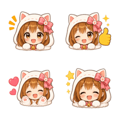 しろねこ愛莉ちゃん絵文字