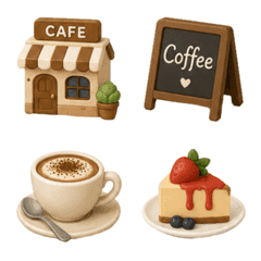 Emoji coffee shop