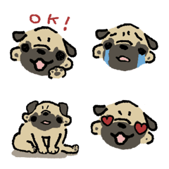 everyday PUG emoji