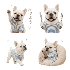 French Bulldog Daily Emojis