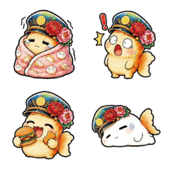 家有孩子魚禮帽