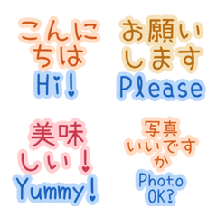 日本旅行必備！日語英語表情