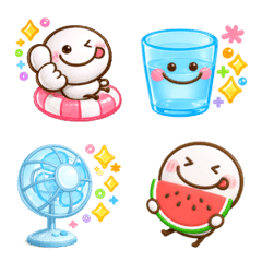 summer stickman emoji 3d
