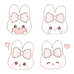 Fluffy Bunny Emojis for Everyday Use