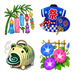 七夕・夏大好き絵文字
