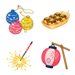 Japanese Summer Festival Night