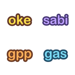 Animated Indonesian Short Text Emoji