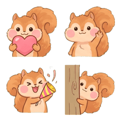 Soft Fluffy Squirrel Everyday Emoji 40