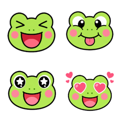 Funny Frog Face Emoji