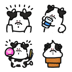 毎日つかえる！牛さんゆる絵文字