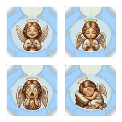 Descending Angels Deities Animated Emoji