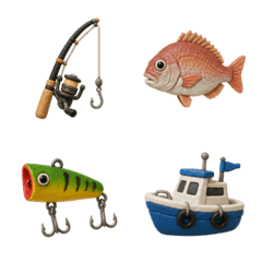黏土表情符號＊釣魚生活