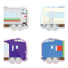Long Hokkaido Train Sticker