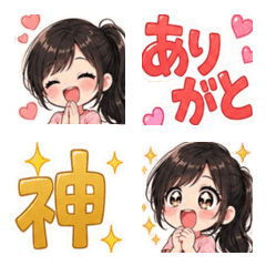 Cute face emojis that convey emotion