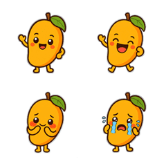 ゆるかわマンゴー絵文字