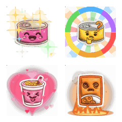 Animated Puffy Canned & Retort Food