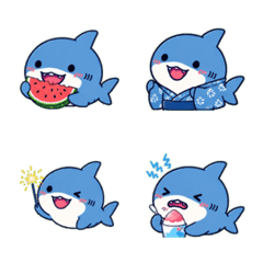 Yuru Shark-chan Summer Emoji