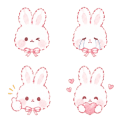 A fluffy, soft bunny drawn with crayons