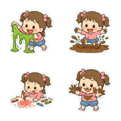 Mischievous Little Girl Emoji