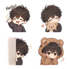 Cozy Chibi Boy Everyday Moods