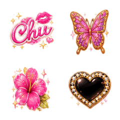 Y2K Glitter Gyaru Emojis