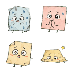 Worn-out Paper Friends