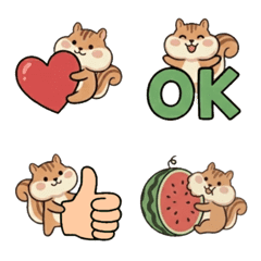 Chubby-cheeked Squirrel Daily Emoji