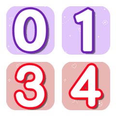 Cute and eye-catching number emojis.