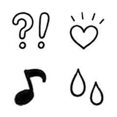 Simple Black & White marks