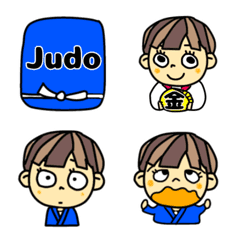 Cute Judo girl Emoji.