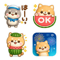 mameshiba3d dog summer