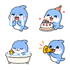 毎日使えるかわいいイルカ絵文字