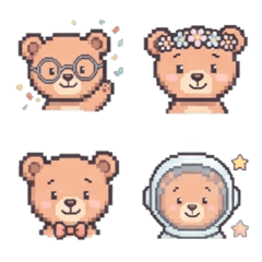 ぴこぴこドット絵くまちゃん