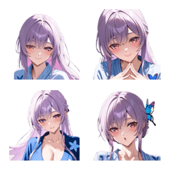 Elegant Yukata Beauty Emojis
