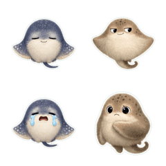魟魚蓬鬆1A